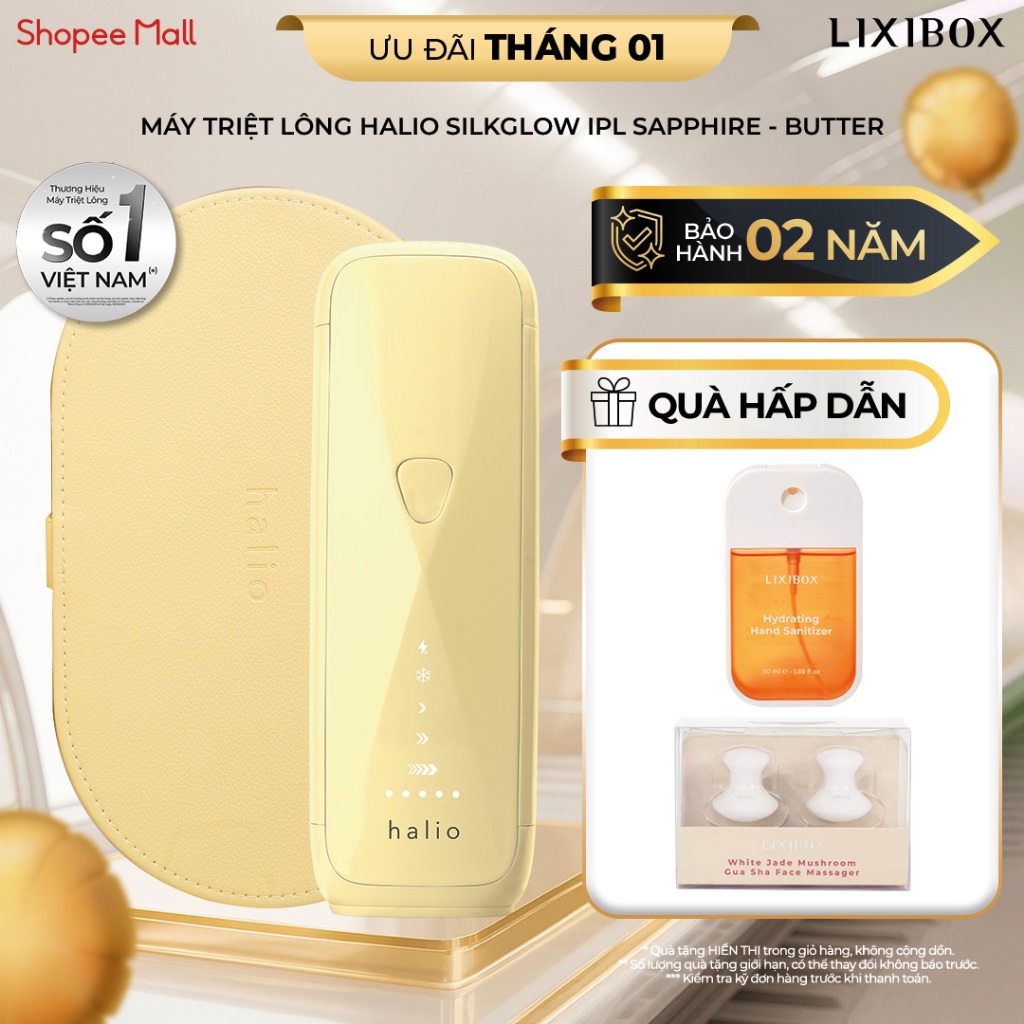 [KOL Live] MỚI - Máy Triệt Lông Halio SilkGlow IPL Sapphire Cooling Hair Removal Device