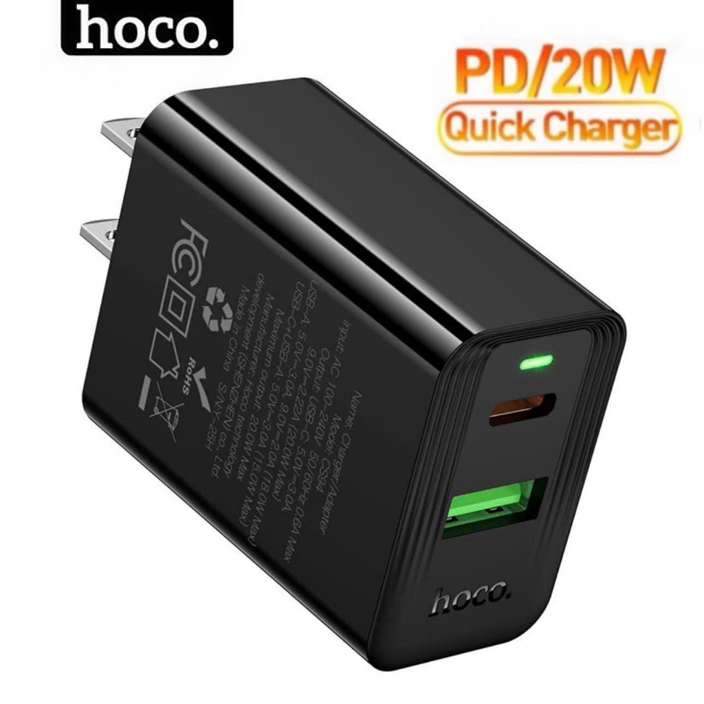 Củ sạc nhanh 20w HOCO có 2 cổng