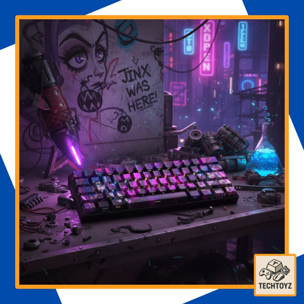 Jinx Keycap - PBT Double Shot, DyeSub - Cherry Profile