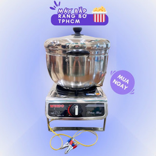 Máy làm bắp rang bơ Bình gas lớn 32cm (Nồi 3 Đáy)