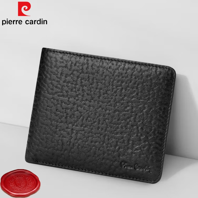 Ví Pierre Cardin chính hãng da bò thật ví ngang 2152