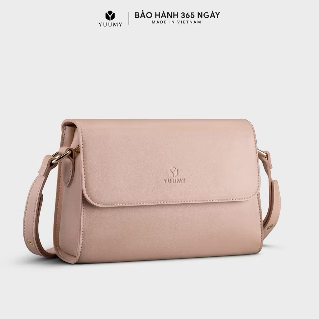 Túi Yuumy phối quai xách màu kem