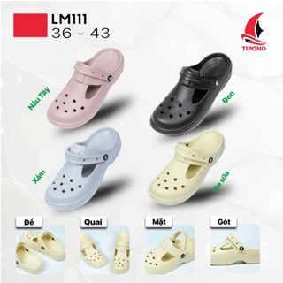 TIPONO LM111 [Tặng Charm Ngẫu Nhiên] Dép Sục Nữ EVA Êm Nhẹ Thoáng Khí Chống Trượt Mang Hằng Ngày