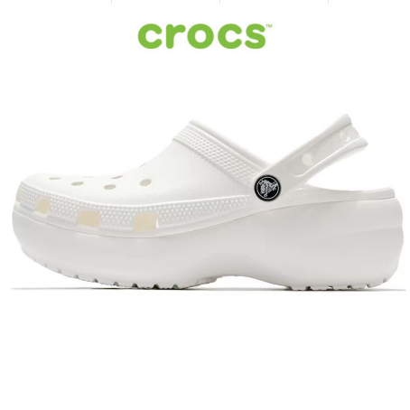 Giày Clog Nữ Crocs Platform Classic - White