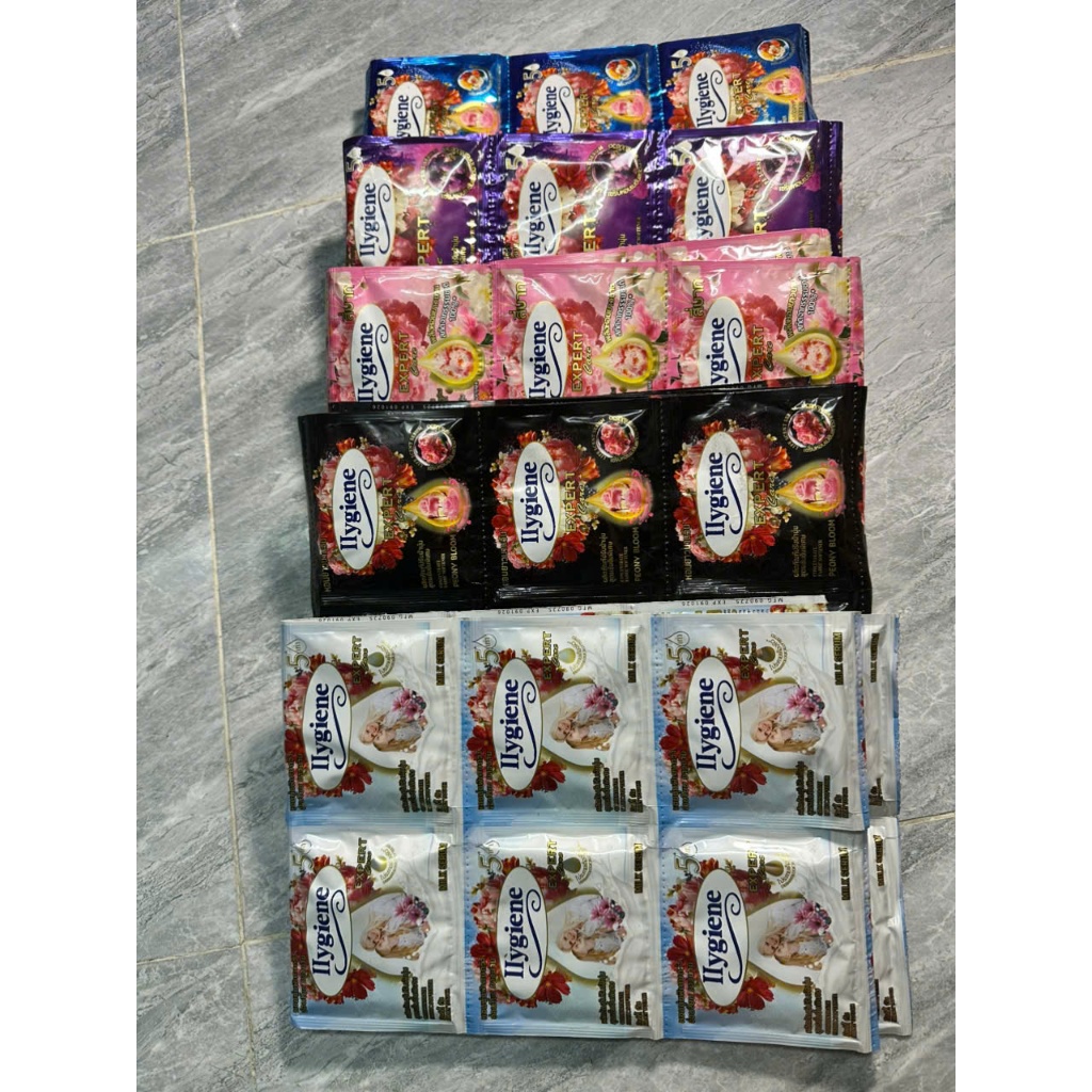 Combo 10 Dây Xã Đủ Màu 12 Gói Nước Xả IIygiene 120 gói siêu tiện lợi