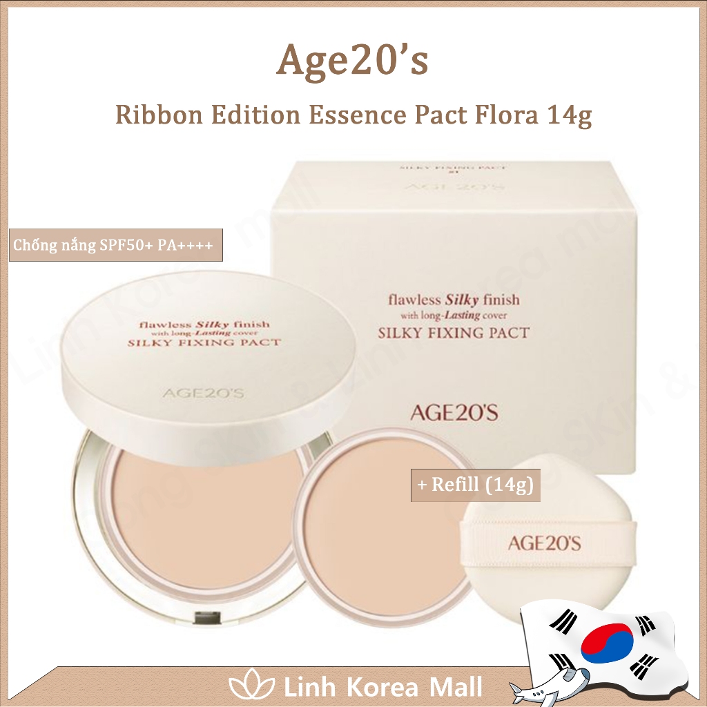 [AGE20s] Phấn Tươi AGE20’S Silky Fixing Pact 14g + Refill 14g