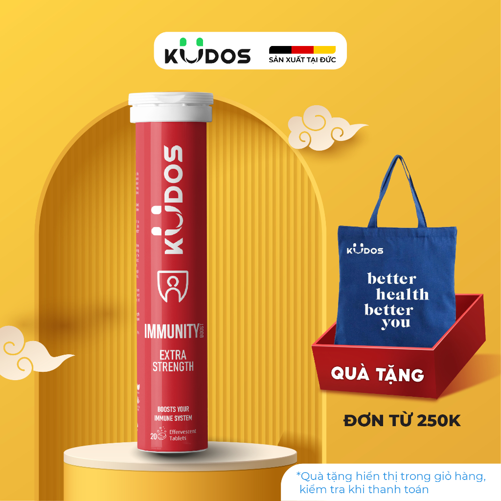 Thực phẩm bảo vệ sức khỏe KUDOS IMMUNITY BOOST EXTRA STRENGTH (20 viên/ tuýp)
