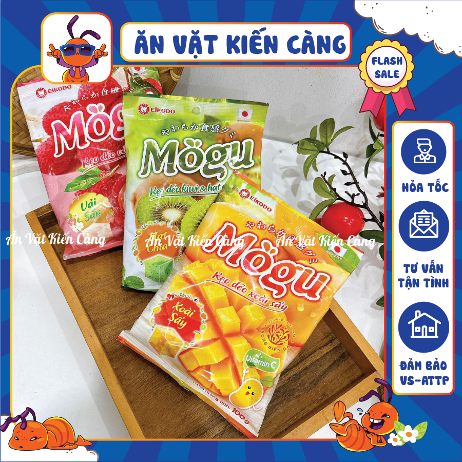 Kẹo Dẻo Mogu Eikodo vị trái cây tươi mát, Kẹo Eikodo Nhật Bản hot nhất