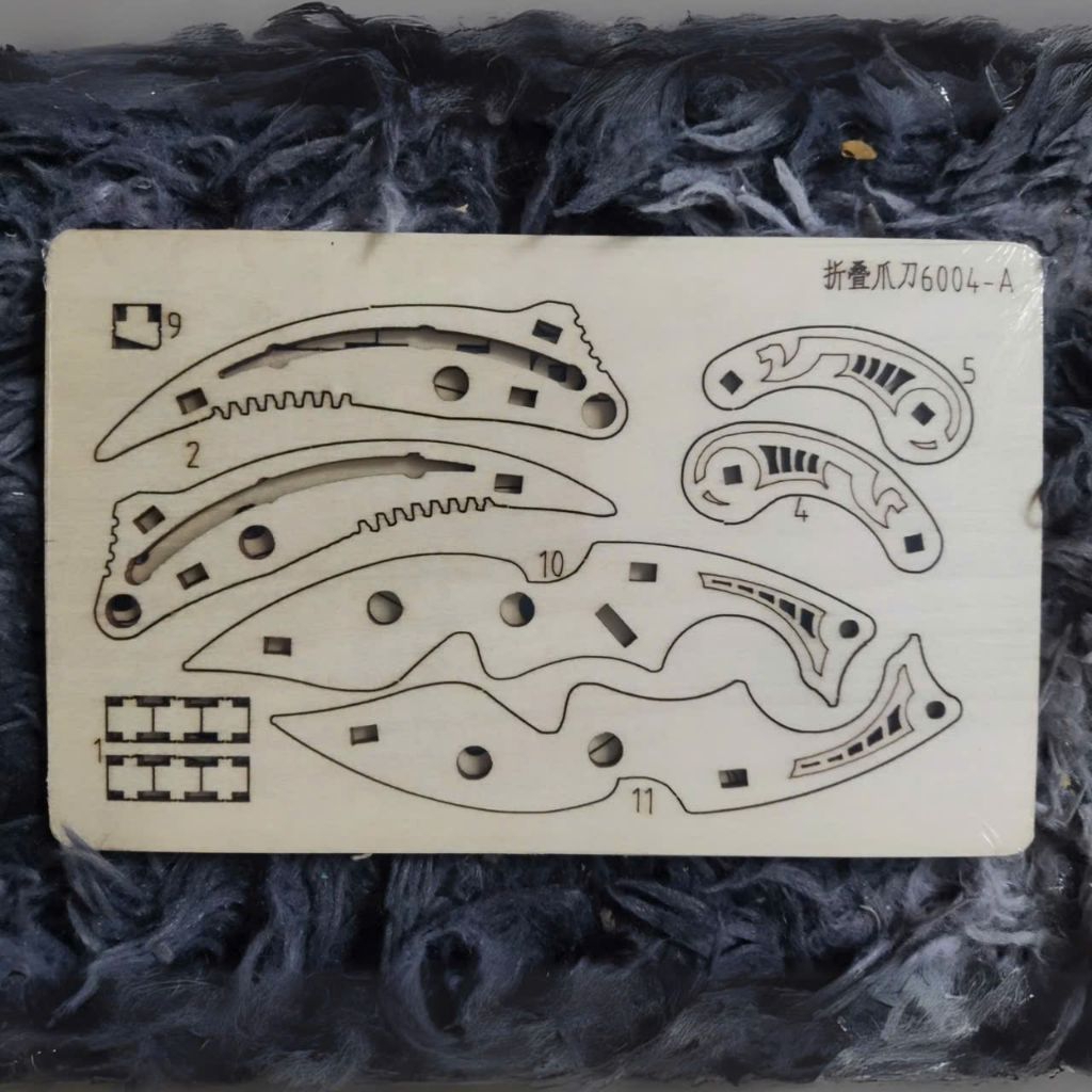 Bảng Gỗ Karambit CSGO Mô Hình Gỗ Lắp Ráp - Mô Hình Dao Sưu Tầm Csgo karambit