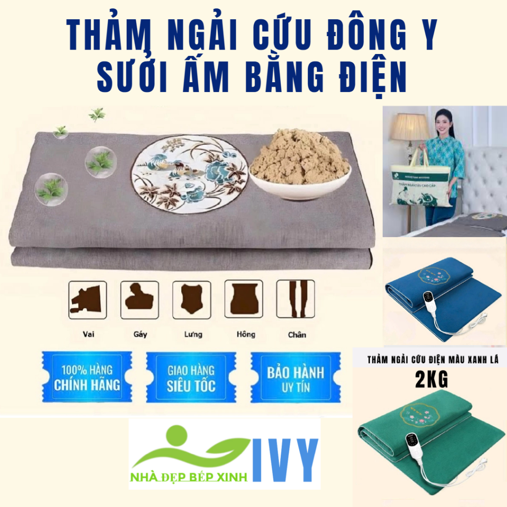 THẢM NGẢI CỨU ĐIỆN CHƯỜM ẤM TẶNG KÈM TÚI ĐỰNG CAO CẤP , THƯ GIÃN TRỊ LIỆU CỘT SỐNG BH 12 THÁNG