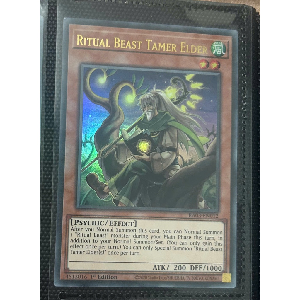 Thẻ bài Yugioh : Ritual Beast Tamer Elder (UR)
