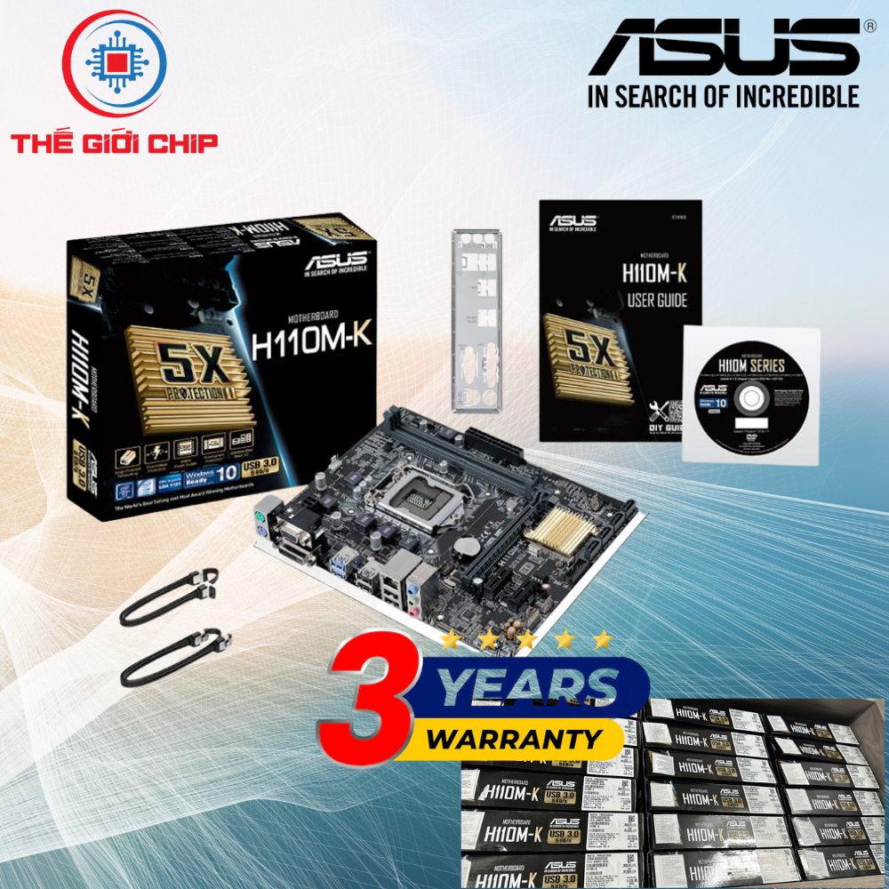 Mainboard ASUS H110M-K (Chipset H110) I Bảo hành 36 tháng bởi nhà cung cấp