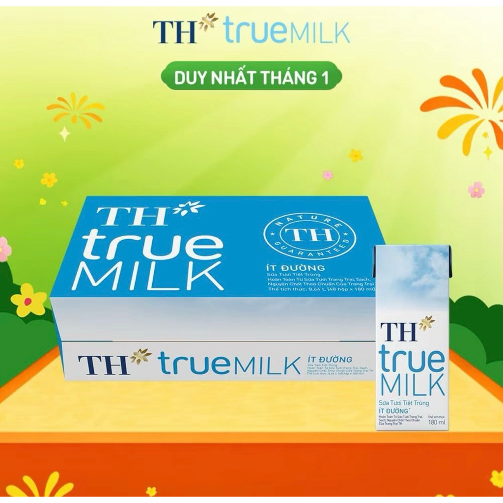 1 Thùng Sữa TH to 180ml