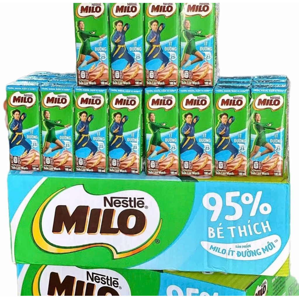 1 Thùng sữa milo 180ml 24 vỉ