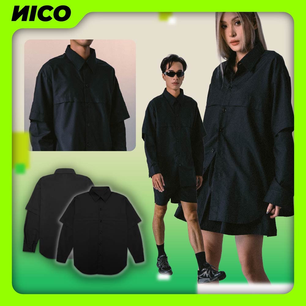 Áo Sơ Mi Nam/ Nữ - Double Sleeves Shirt