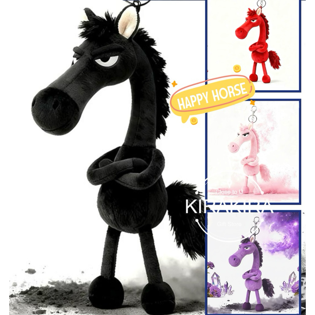 NGỰA NGẦU CÁ TÍNH – TÚI XÁCH TREO CHÌA KHÓA – LINH VẬT BÍNH NGỌ 2026 – QUÀ NĂM MỚI MAY MẮN VUI VẺ