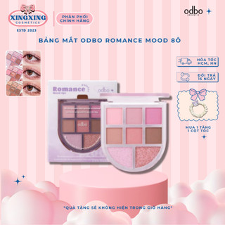   HỎA TỐC  Bảng Phấn Mắt Odbo 8 Ô Romance Mood Nhũ Lì Hình Vòm Trong Suốt Eye Palatte 6.5g  XINGXINGCOSMETICS 