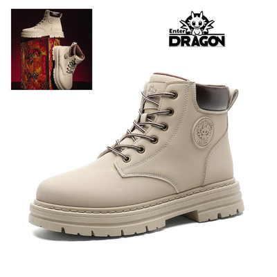 [Phiên bản Ngựa Kaki Vui Vẻ] Giày bốt nam nữ cổ cao Martin Boots Enter Dragon chính hãng tăng chiều cao 2026