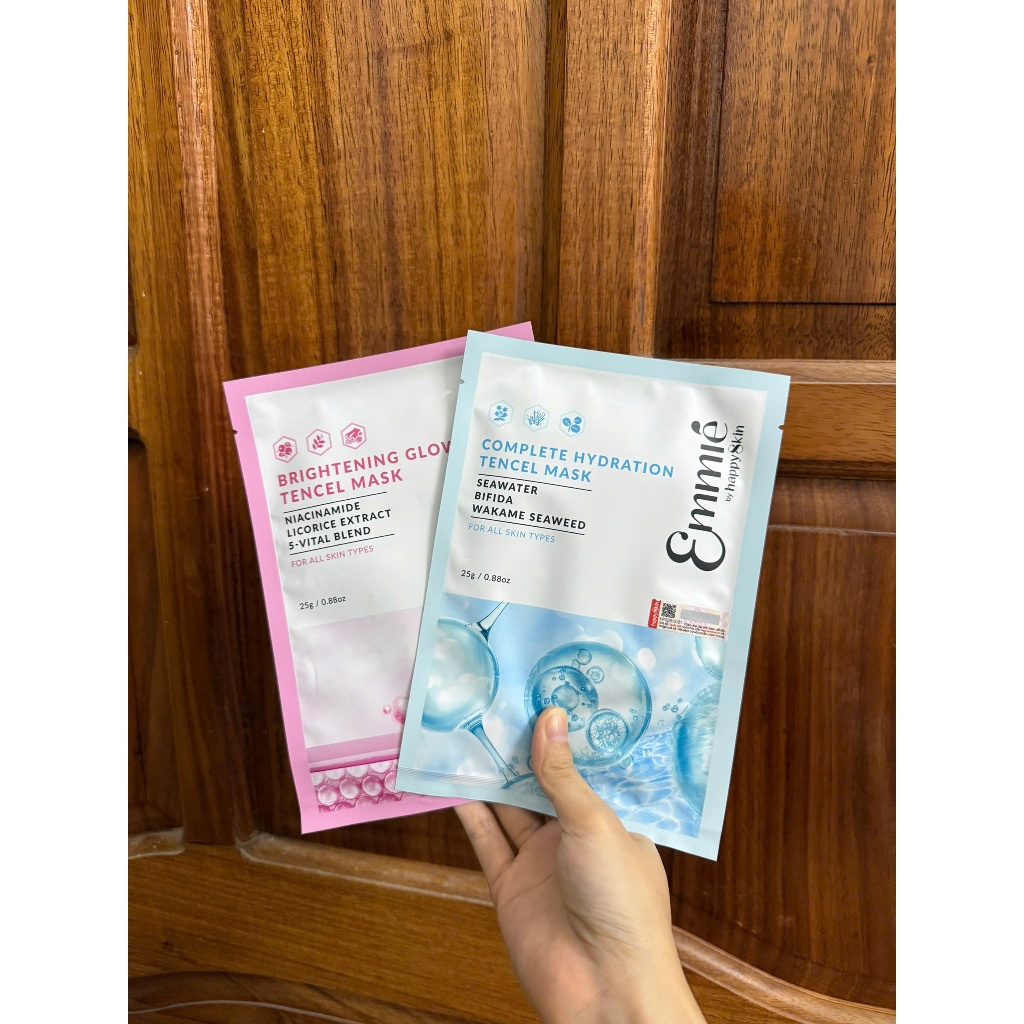 [Pass KOC 99%][Đã Mở Seal] Combo 4  mặt nạ (2vải sinh học + 2 mặt nạ phôi dừa) Emmie by HappySkin