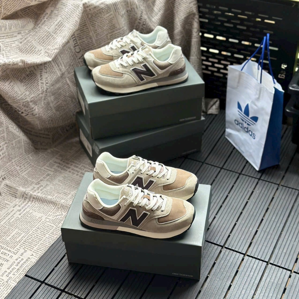 Giày Thể Thao New Balance 574 Grey Brown – Sneaker NB Xám Nâu [Royal Shoe]