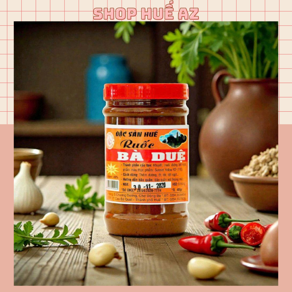 Mắm Ruốc Bà Duệ hủ lớn 400g (DATE MỚI) - Món Mắm Đặc Trưng Xứ Huế