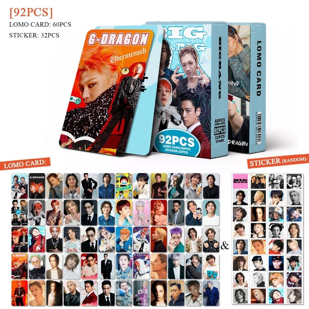 Set 60 lomo card và 32 sticker BIGBANG 2026