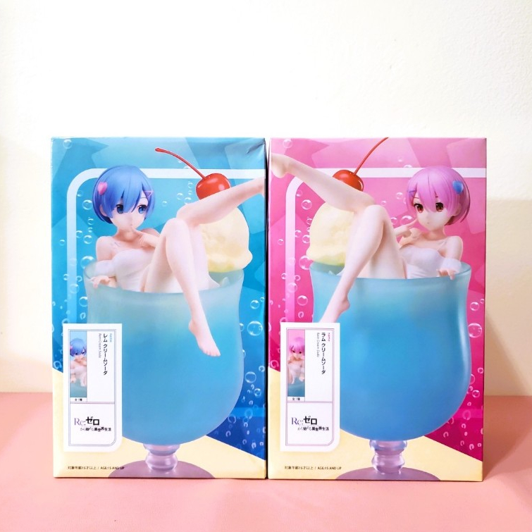 [ Chính Hãng elCOCO ] Mô Hình Ram & Rem Cream Soda 1/7 Scale - Re:Zero Figure ( NEW , FULL BOX )