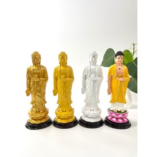 Tượng Phật A Di Đà đứng vàng đất - Cao 25cm