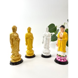 Tượng Phật A Di Đà đứng vàng đất - Cao 25cm