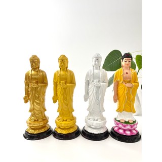 Tượng Phật A Di Đà đứng vàng đất - Cao 25cm