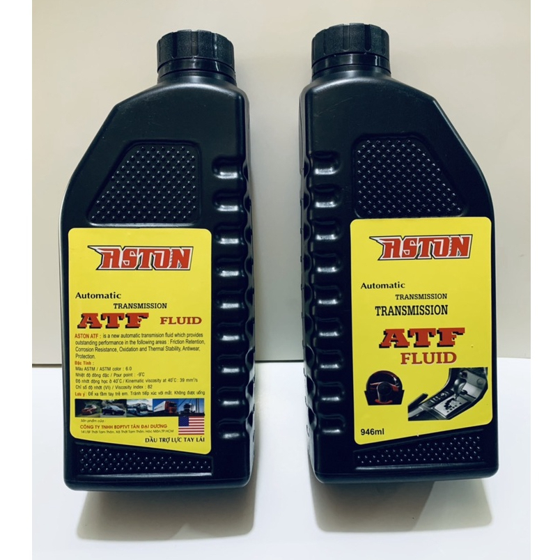 [HCM] Nhớt ( dầu) trợ lực tay lái, nhớt 10 dung cho xe oto, xe cơ giới,... ( ATF ASTON lon 946ml)