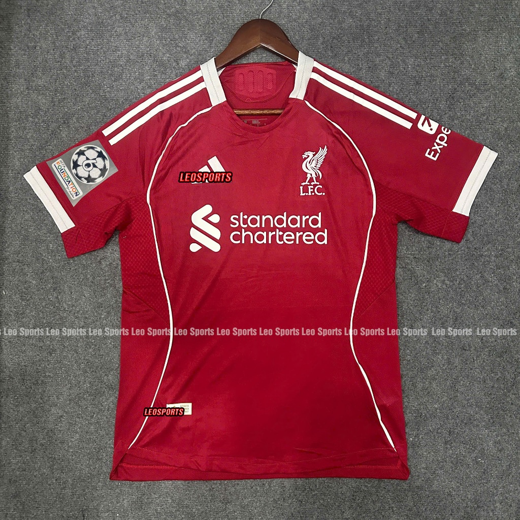 [Chỉ Có Áo] Áo Bóng Đá Phiên Bản Player CLB Liverpool 25/26 Sân Nhà - Hàng Thailand Cao Cấp