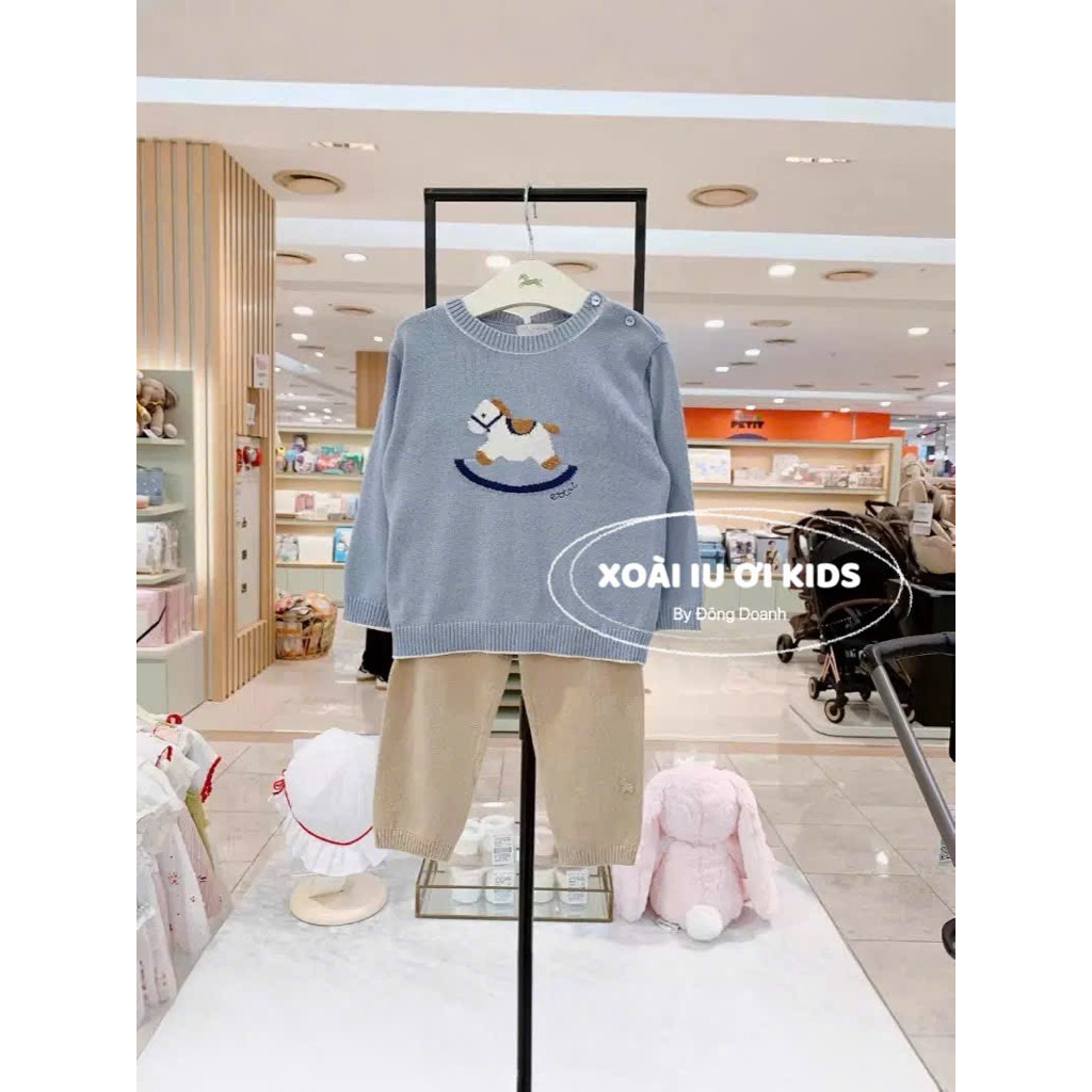 SET LEN NGỰA XANH QUẦN BE ETTOI RMK - XOÀI IU ƠI KIDS