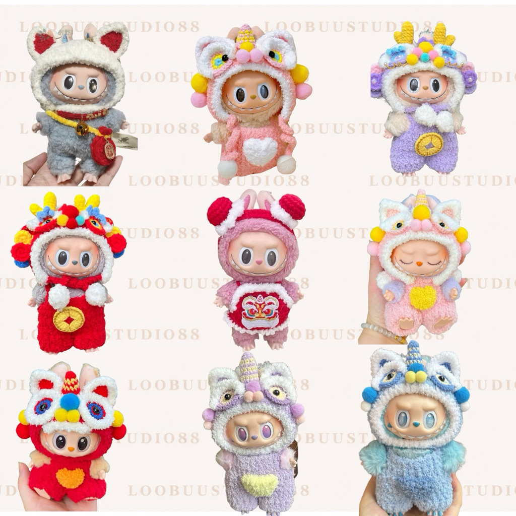 Outfit đồ lân Tết cho Labubu | Set quần áo Labubu v1 v2 v3 đủ màu xinh xắn