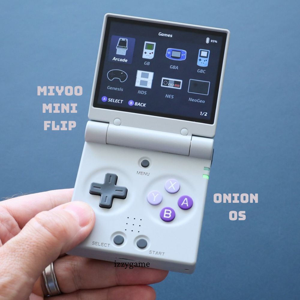 Miyoo mini flip đáng mong chờ đã có mặt, cực kỳ nhỏ gọn, màn hình siêu đẹp, onion os siêu mượt | izz