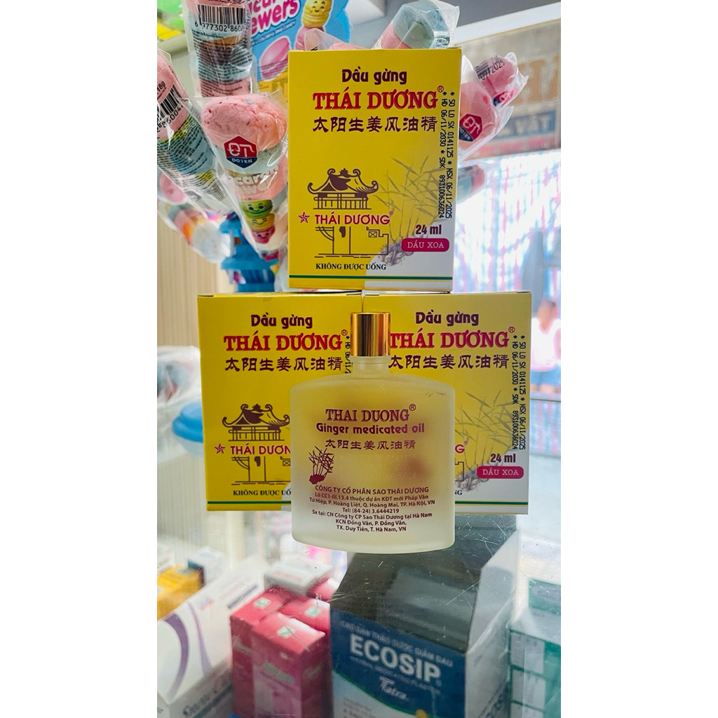 Dầu gừng Thái Dương 24ml