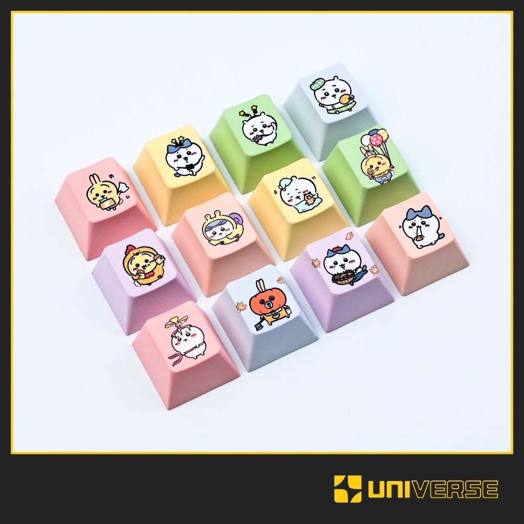 Keycap Lẻ 6 Nút Keycap Chikawa R4 Keycap PBT Cherry Profile In Dyesub Keycap Chikawa Bàn Phím Univer