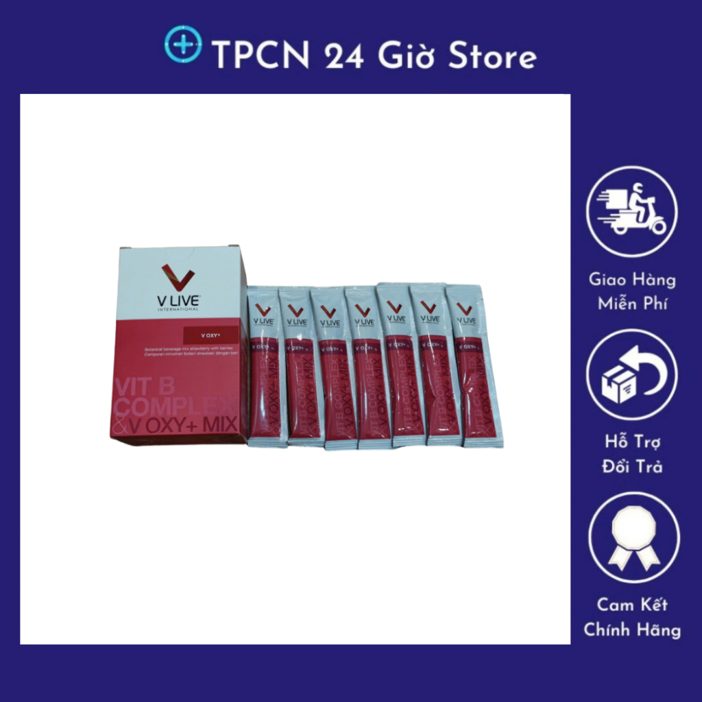 Bộ 3 Vlive -  V Oxy Vlive chính hãng ( Hộp 28 gói )