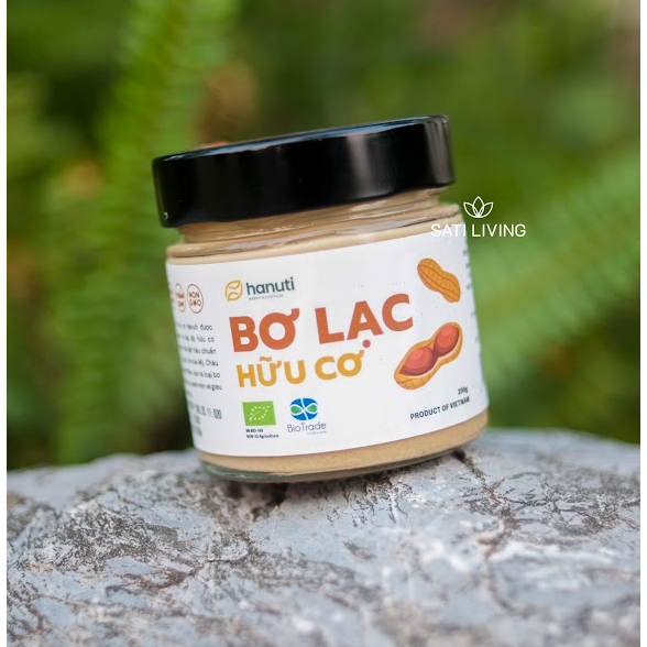 Bơ lạc hữu cơ từ 100% lạc đỏ Hanuti