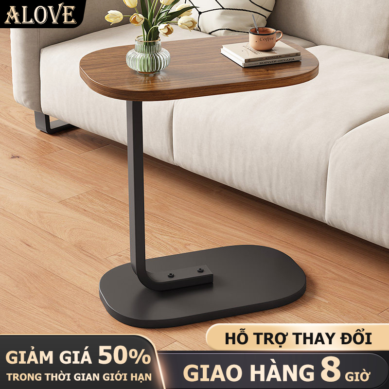 ALOVE Bàn Sofa Bên Bàn Bắc  Gỗ  Âu Bàn Góc Kim Loại Đầu Giường Nội Thất Phòng Khách