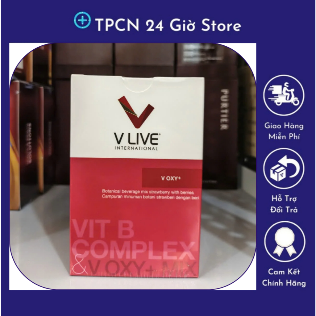 Bộ 3 Vlive - V Oxy Vlive chính hãng - bột pha hương trái cây [ Hộp 28 gói ]