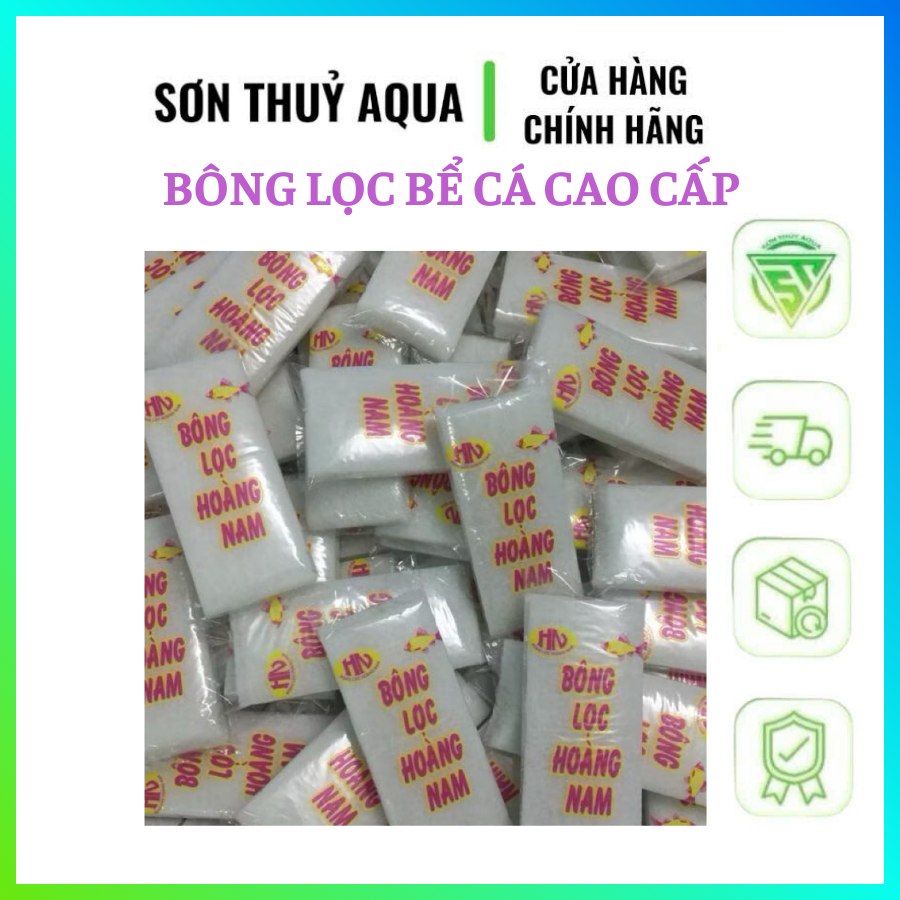Bông lọc bể cá Hoàng Nam chất lượng cao, kích thước 640 x 130 x 25mm