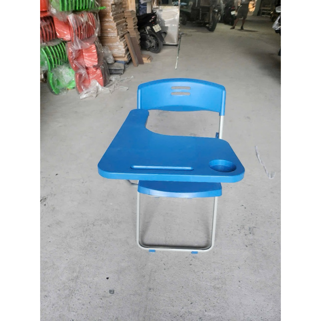 Ghế Gấp Nhiều Màu Cho Học Sinh- Bàn Ghế Liền- Bàn Ghế Liền Nhựa Cứng- Bàn Tay Viết
