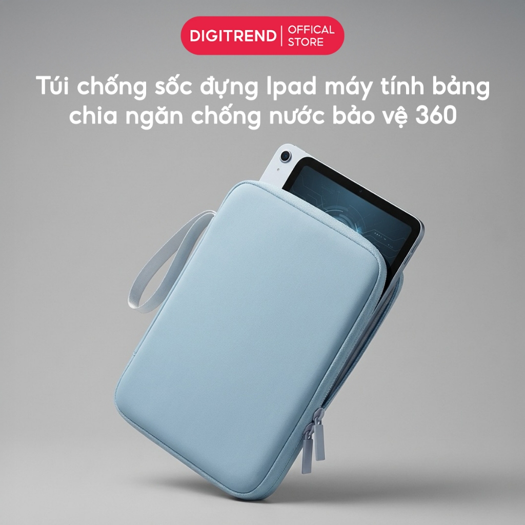 Túi Chống Sốc Ipad Máy Tính Bảng SMTech Túi Đựng Ipad Tablet Da PU Chống Nước Nhiều Ngăn Tiện Lợi
