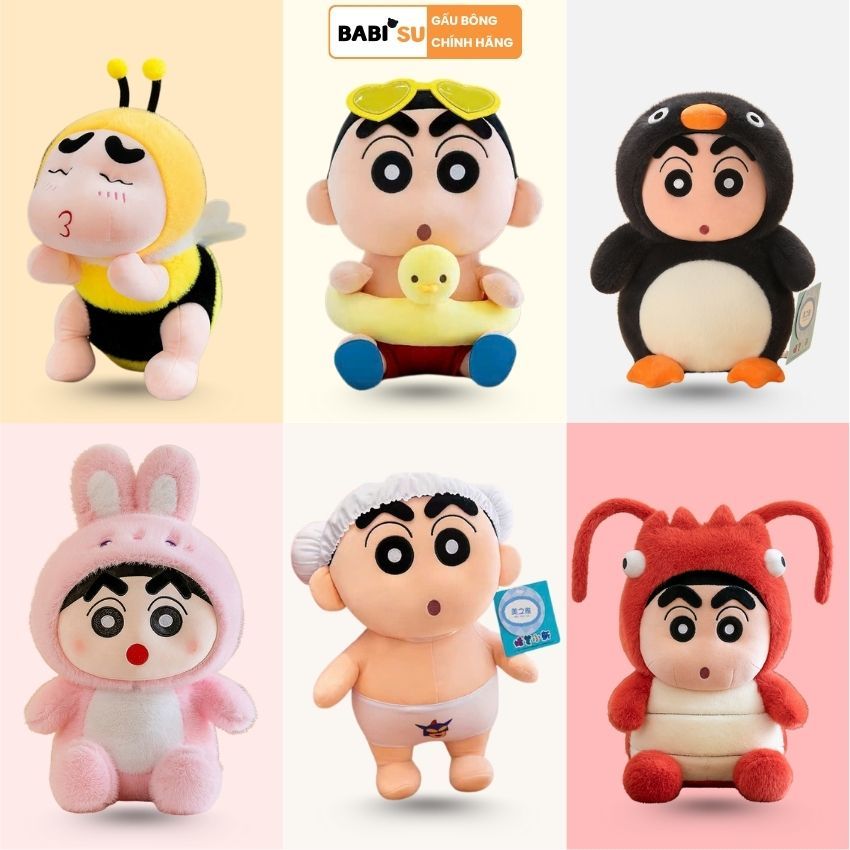 [ Shin Mẫu Mới ] Gấu bông shin chan cosplay con vật dễ thương, Shin nhồi bông quà tặng cho bé ngày sinh nhật