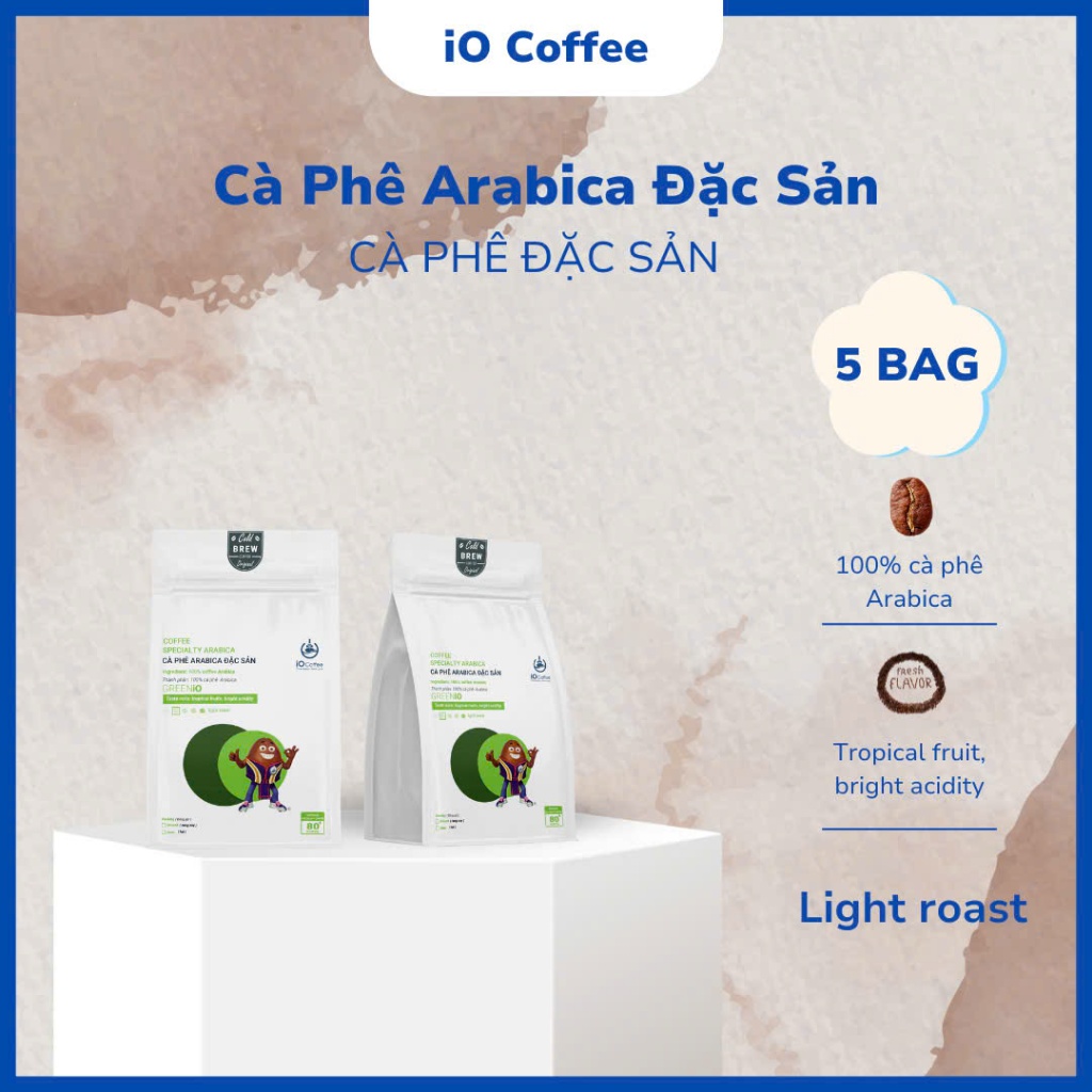 Cà phê Arabica ủ lạnh đặc sản - 100% Arabica - Cold brew - iO Coffee