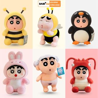 Gấu bông shin chan cosplay động vật đáng yêu, Cushin cậu bé bút chì gấu bông nhân vật hoạt hình tuổi thơ, Babisu