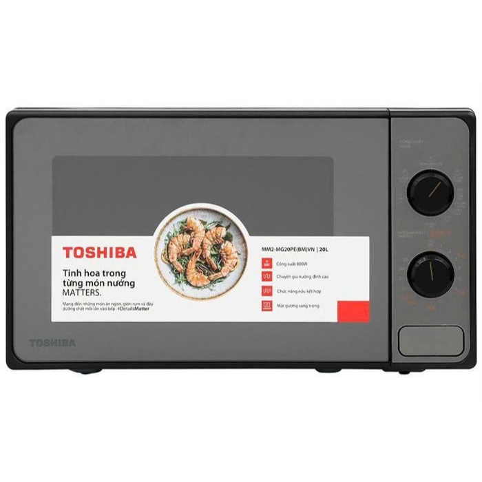 Lò vi sóng có nướng Toshiba MM2-MG20PE(BM)VN - Dung tích 20 lít