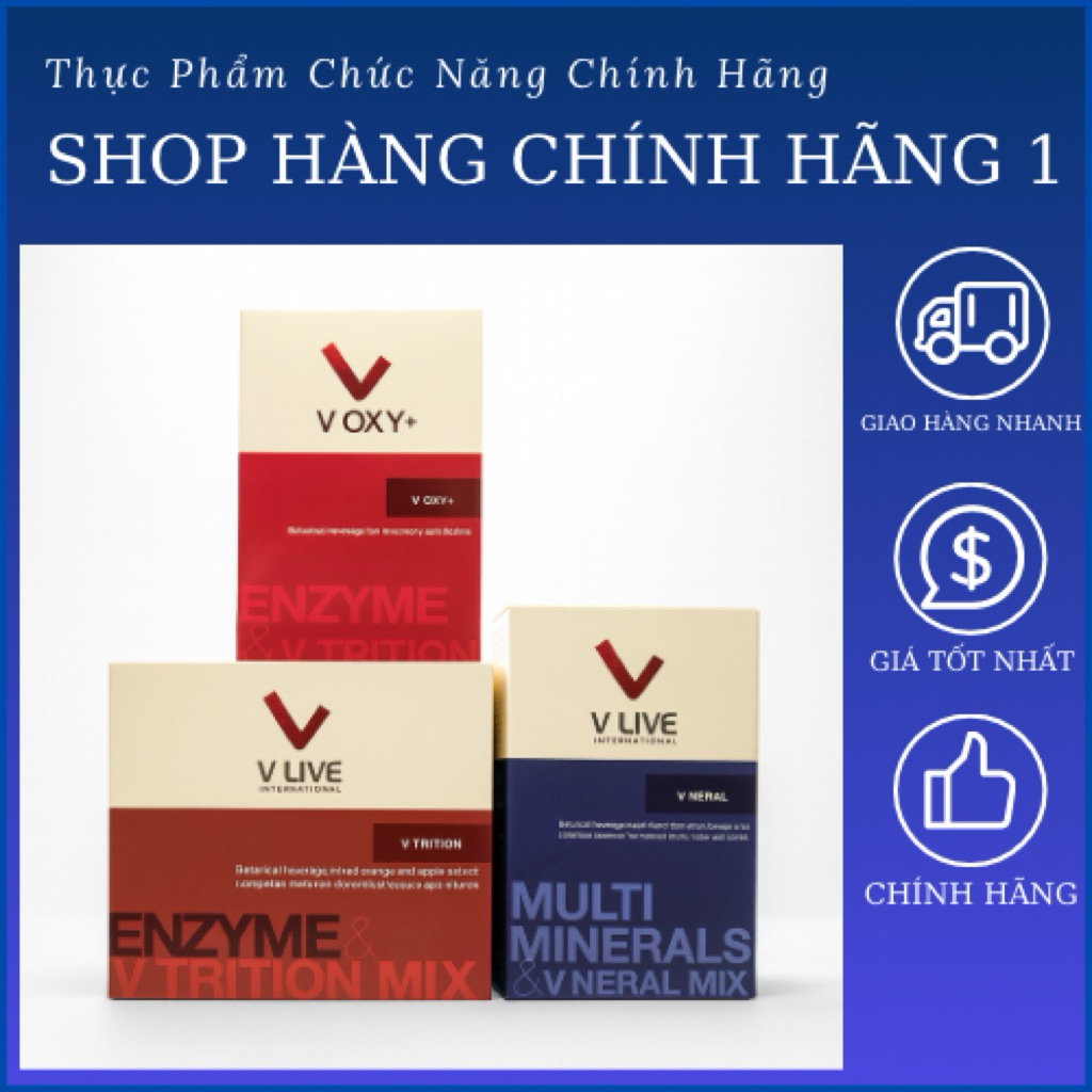 [Chính Hãng] Bộ 3 Vlive - V Oxy+, V neral, V trition - Vlive Chính Hãng