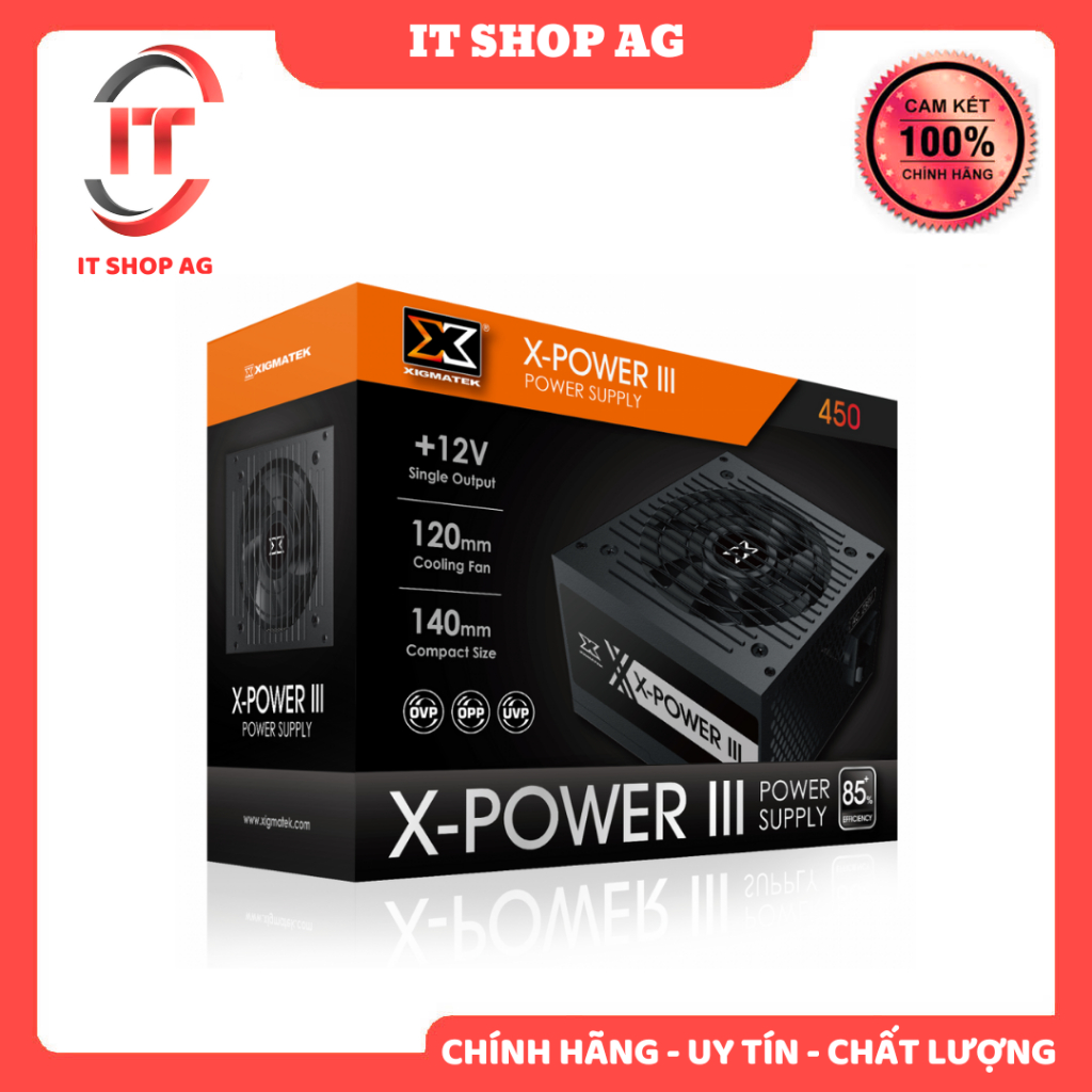 Nguồn Xigmatek 450W X-POWER III X-450 Chính Hãng phân phối
